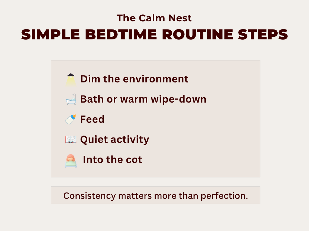Simple bedtime routine steps